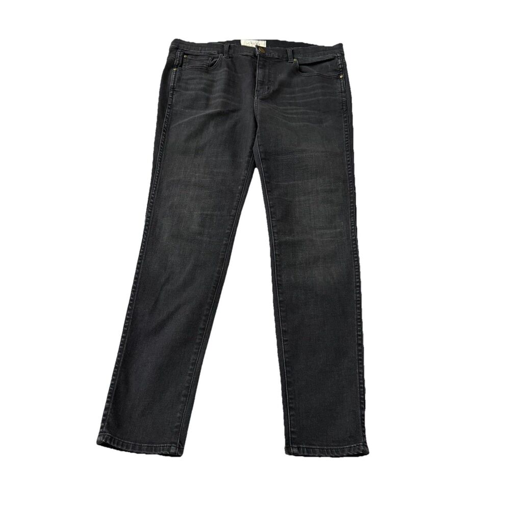 The Great‎ Jeans Womens 32 Black The Almost Skinny Denim Mid Rise Stretch